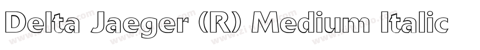 Delta Jaeger (R) Medium Italic字体转换